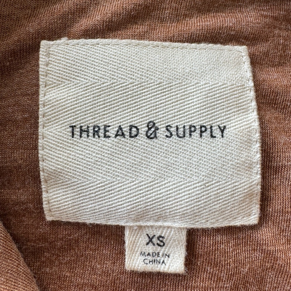 Thread & Supply light jacket button front XS brown - Picture 14 of 14